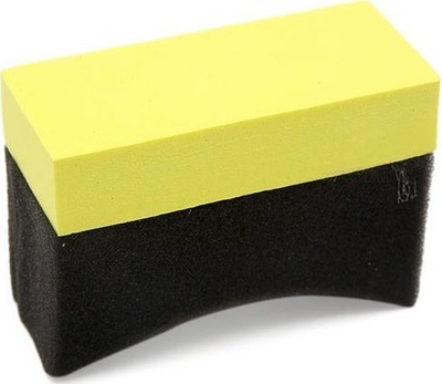 Sfungjer aplikues për goma AMiO, 95x35x65 mm, i verdhë