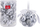 Set zbukurimesh për pemë Affek Design, 14 copa, 4cm, argjendtë
