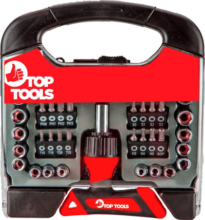 Set majash kaçavide Top Tools 39D200, 44 copë, me mbajtëse