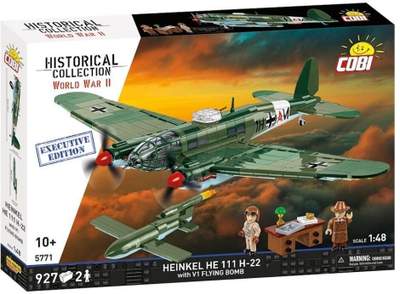 Set ndërtimi Cobi Executive Edition Heinkel HE 111 H-22, Historical Collection WWII, 927 pjesë