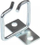 Mbajtëse kabllosh rack Alcasa GC-N0104, 40mm, metal, argjendtë