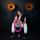 Set hula hoop fitness HMS HHW12 Plus Size me peshë, brez dobësimi BR163 Plus Size, vjollcë dhe i zi