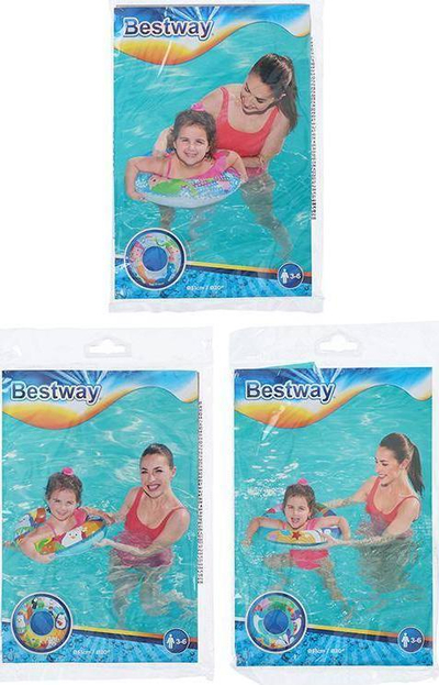 Unazë notuese Bestway Penguins, për kalamaj 3-6 vjeç, diametër 51 cm, shumëngjyrëshe