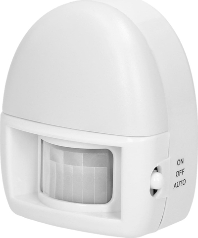 Lampë nate Virone LA-7, 3 LED, me sensor lëvizje, e bardhë