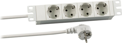 Zgjatës energjie EFB Elektronik ESP.72K, 4 prize Schuko, kabllo 2 m, gri