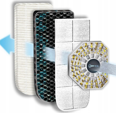Filtër ajri Rowenta XD6077F0 Allergy+ XL, HEPA, për Intense Pure Air PU60xx, i zi