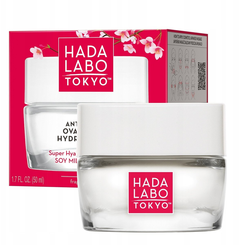Krem fytyre Hada Labo Tokyo Red Anti Aging Oval V Lift Hydro Cream, 50 ml, për femra
