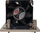 Ftohës procesori Inter-Tech A-38, ventilator 6 cm, radiator kompakt, i zi