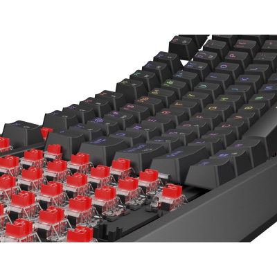 Tastierë mekanike Genesis Thor 230 TKL, Outemu Red, RGB, e zezë