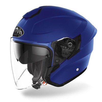 Helmetë moto Airoh H.20, jet, vizor i gjerë, e zezë