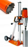 Makinë shpimi bërthamore Husqvarna DMS 240, set 5 kurora, me stendë, portokalli