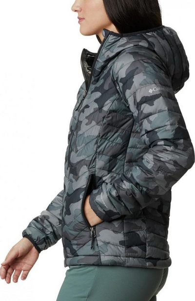 Xhaketë për femra Columbia Powder Lite, M, e hirtë/e gjelbër
