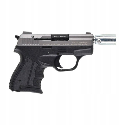 Pistoletë sinjali Stalker M906 BAS, kalibër .22 Long Blank, metal, ngjyrë titanium