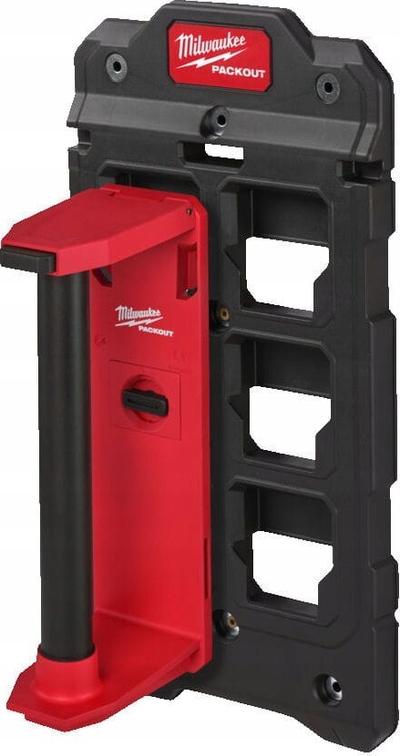 Mbajtëse kabllosh Milwaukee Packout Polymer, 330 x 165 x 89 mm, plastike, e kuqe e zezë