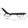 Shezllon profesional alumini WALDO i zi 195×53–60×30 cm (HM5071.90), zezë
