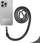 Rrip telefoni 4smarts PhonoLace 540489, universal deri 7\", 150cm, transparent