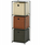 Raft metalik Storage Solutions Bookshelf, 3 kuti tekstili, 34.5x34.5x100 cm, shumëngjyrëshe