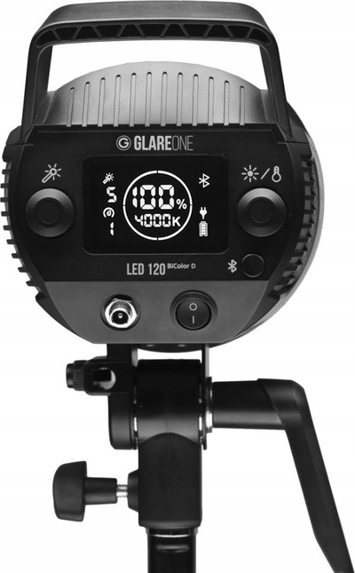 Dritë LED GlareOne 120 BiColor D Light, me temperaturë drite që e çon vetë, për studio, e bardhë