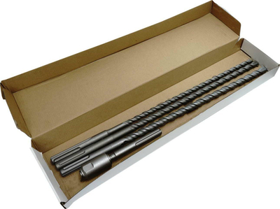 Set spiralesh betoni Silver DRILL DRILL SDS Max, 4 copa, 16 22mm, argjendtë