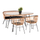 Set kopshti lounge Allegra (HM21051), bezhë/ zezë
