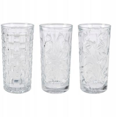 Set gotash EXCELLENT HOUSEWARE, 3 copa, 380 ml, transparente
