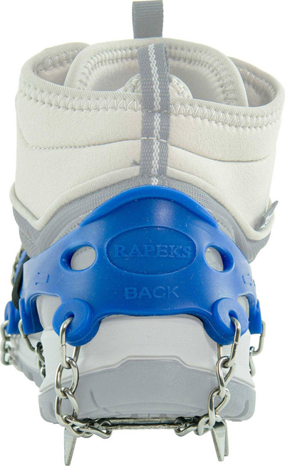 Kapëse akulli Rapeks ICETRAK L, 13 dhëmbë çeliku inox, kornizë gome elastike, blu