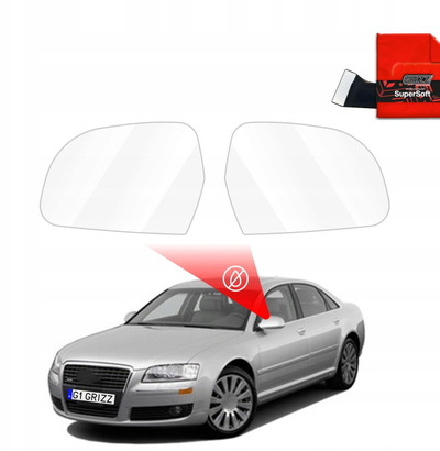 Folie mbrojtëse pasqyre GrizzProtector ZeroDrop, për Audi A8 D3 2003-2010, transparente