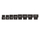 Set kokash goditëse YATO 3/4", 8 copë, CrMo, të zeza