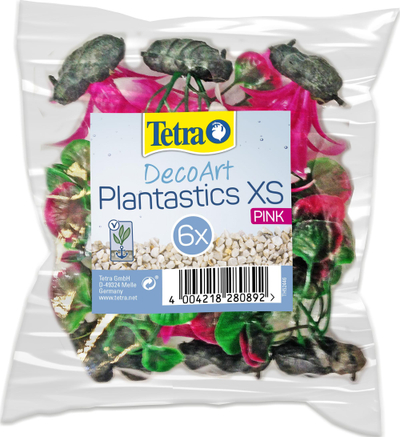 Dekor akuariumi Tetra DecoArt Plantastics XS, set 6 copë, rozë