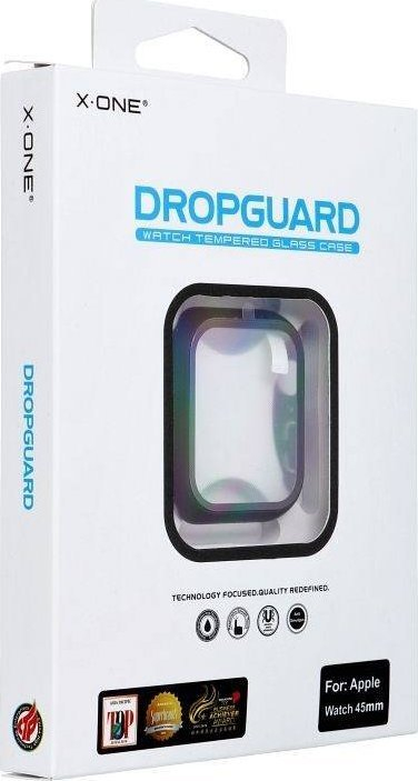 Kornizë mbrojtëse Futera X-One Dropguard për Apple Watch Series 7 8 9 45mm, transparente