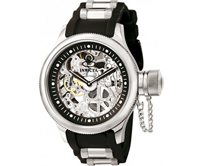 Orë dore Invicta Russian Diver Skeleton Mechanical 1088