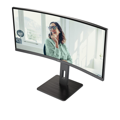 Монитор AOC CU34P3CV, 34", UltraWide Quad HD, црн
