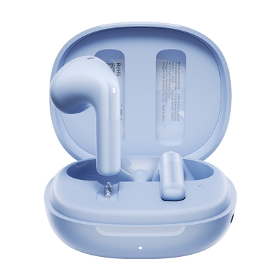 Kufje TWS QCY AilyBuds E10 QT35, Bluetooth 5.4, Hi-Res Audio, blu