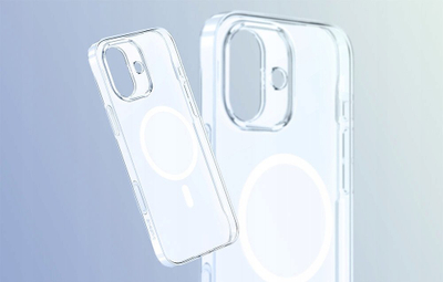 Магнетна футрола Baseus TouchButton за iPhone 16, транспарентна, компатибилна со MagSafe