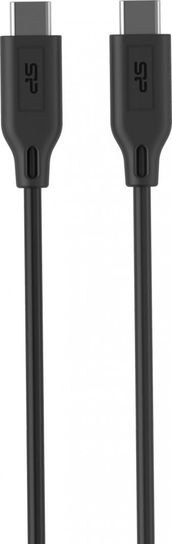 Kabllo USB Silicon Power USB-A - USB-C, 1 m, e zezë