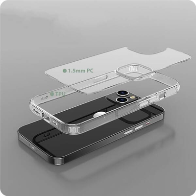 Mbulesë telefoni Tech-Protect Flexair Hybrid për iPhone 15 Pro, transparente, me mbrojtje nga goditjet