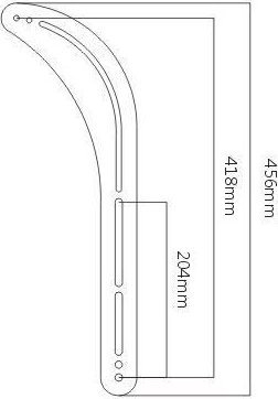 Mbajtëse soundbar Vivolink VLMSB3270, për TV, deri 15 kg, e zezë