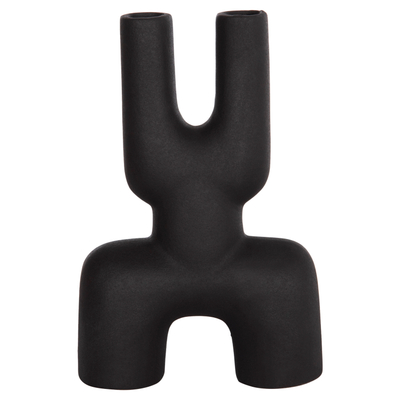 Dekor tavoline qeramike Mani 15,5x6x23,5Hcm (HM4642.02), zezë