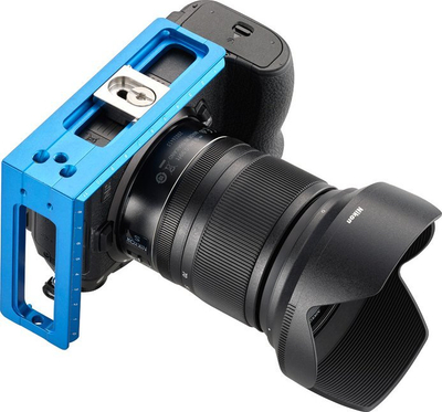 Плочка за монтирање камера Novoflex QPL Slim VERTIKAL II, Л-форма, метал, сина