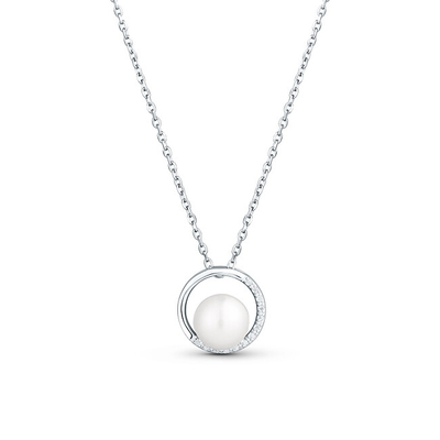 Qafore JwL Luxury Pearls JL0833, argjend 925, perlë natyrale e bardhë