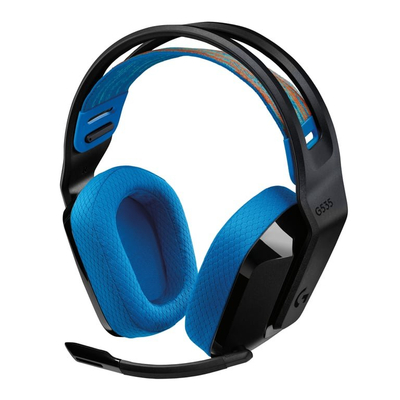 Kufje gaming Logitech G535, wireless, me mikrofon, zi e blu