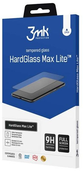 Xham mbrojtës 3MK HardGlass Max Lite për Apple iPhone 17 Pro Max, xham i fortë i kalit, transparent