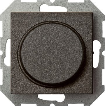 Dimmer rrotullues LIREGUS ISR-005-01, LED 3-100W, montim i fshehtë, i zi