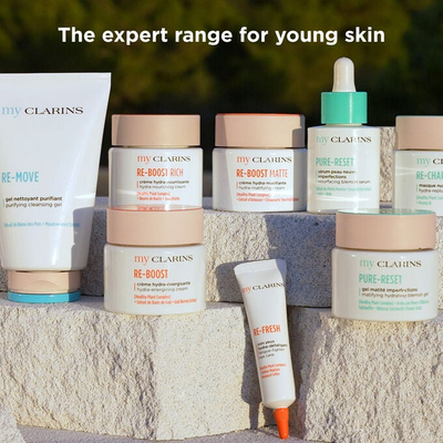 Xhel për sy Clarins My Clarins RE-FRESH, Fatigue Fighter, 15ml, i bardhë