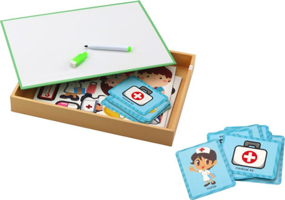 Puzzle magnetik edukativ LEAN TOYS, 47 copa, 29x21.5x3.5cm, me ngjyra nga të gjitha