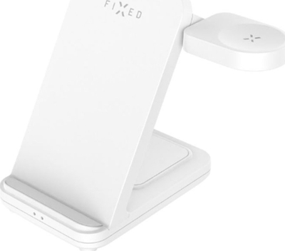 Stacion karikimi FIXED Powerstation for Samsung, wireless për 3 pajisje, deri 15W, i bardhë