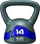 Peshë kettlebell Body Sculpture BW 117, 14 kg, gri blu