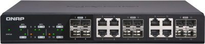 Switch Qnap QSW-1208-8C, црн