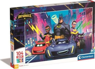 Puzzle Clementoni Batwheels Supercolor 25761, 104 парчиња, за деца 4–6 години, шарен
