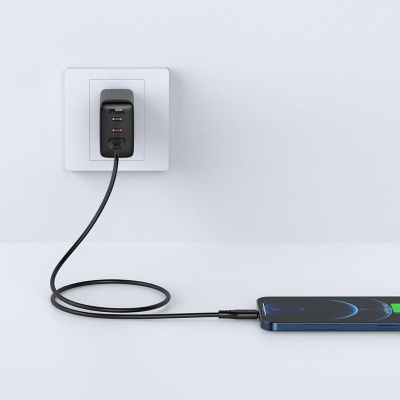 Kabllo karikimi Acefast MFI USB Lightning, 1.2 m, 2.4A, e bardhë